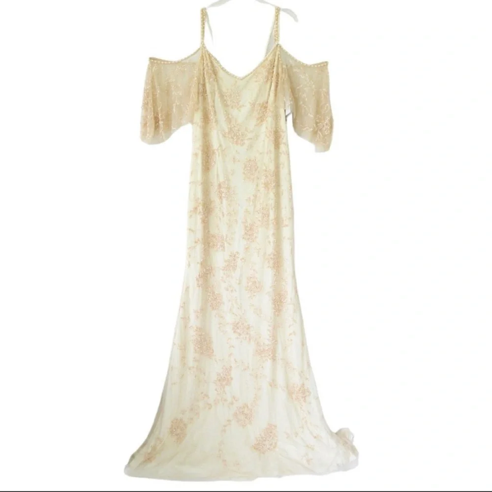 Theia Wedding Dress Size 12 - Picture 4 of 14